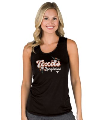 Women's Black Texas Longhorns Marathon Racerback Tank Top