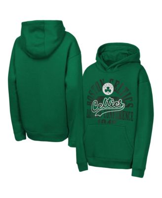 Big Boys' and Girls' Kelly Green Boston Celtics Sweep Hoodie