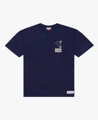 Men's Navy Indianapolis Colts Core Essentials Micro Logo T-Shirt