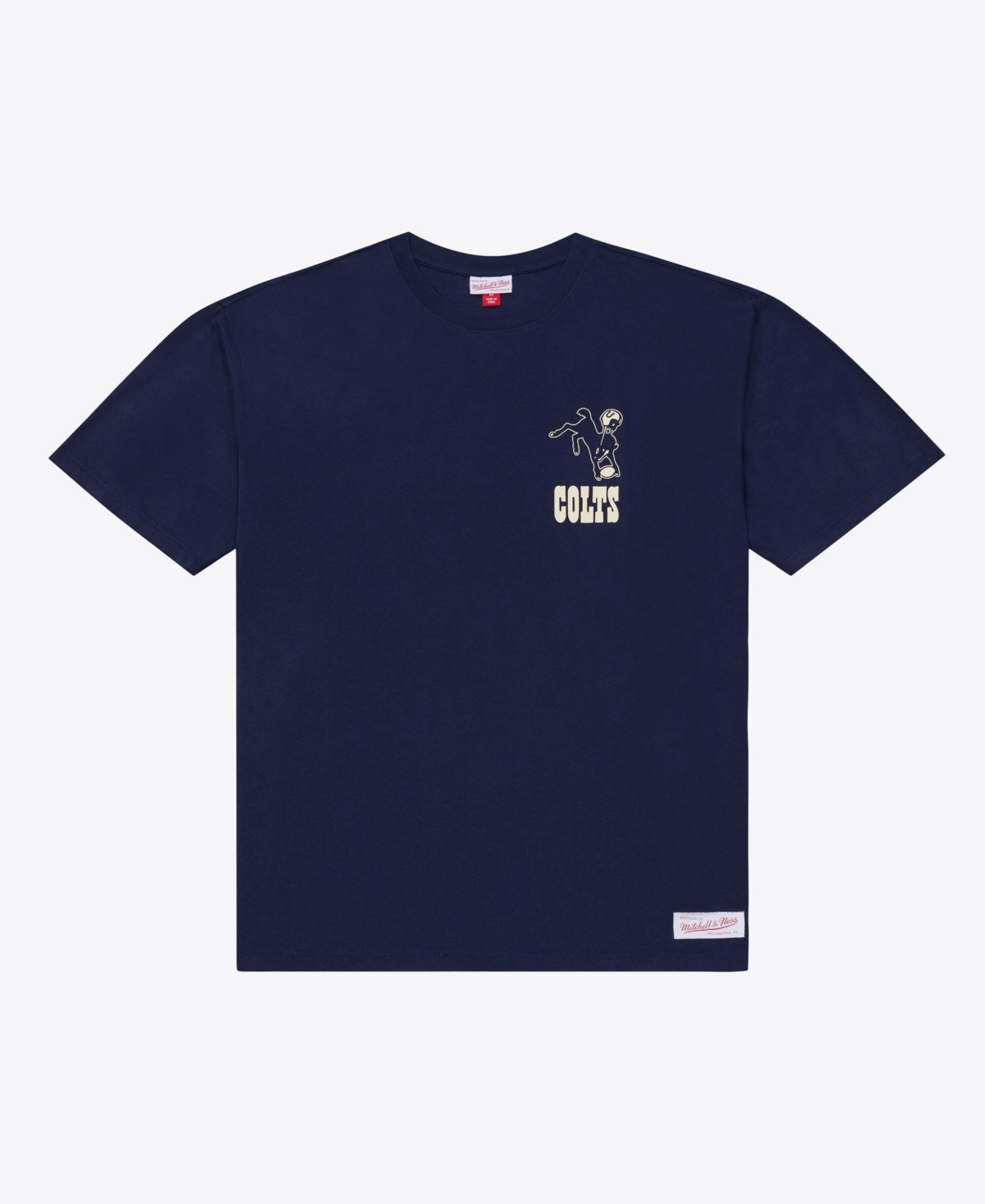 Mitchell & Ness Men's Navy Indianapolis Colts Core Essentials Micro Logo T-Shirt - Navy