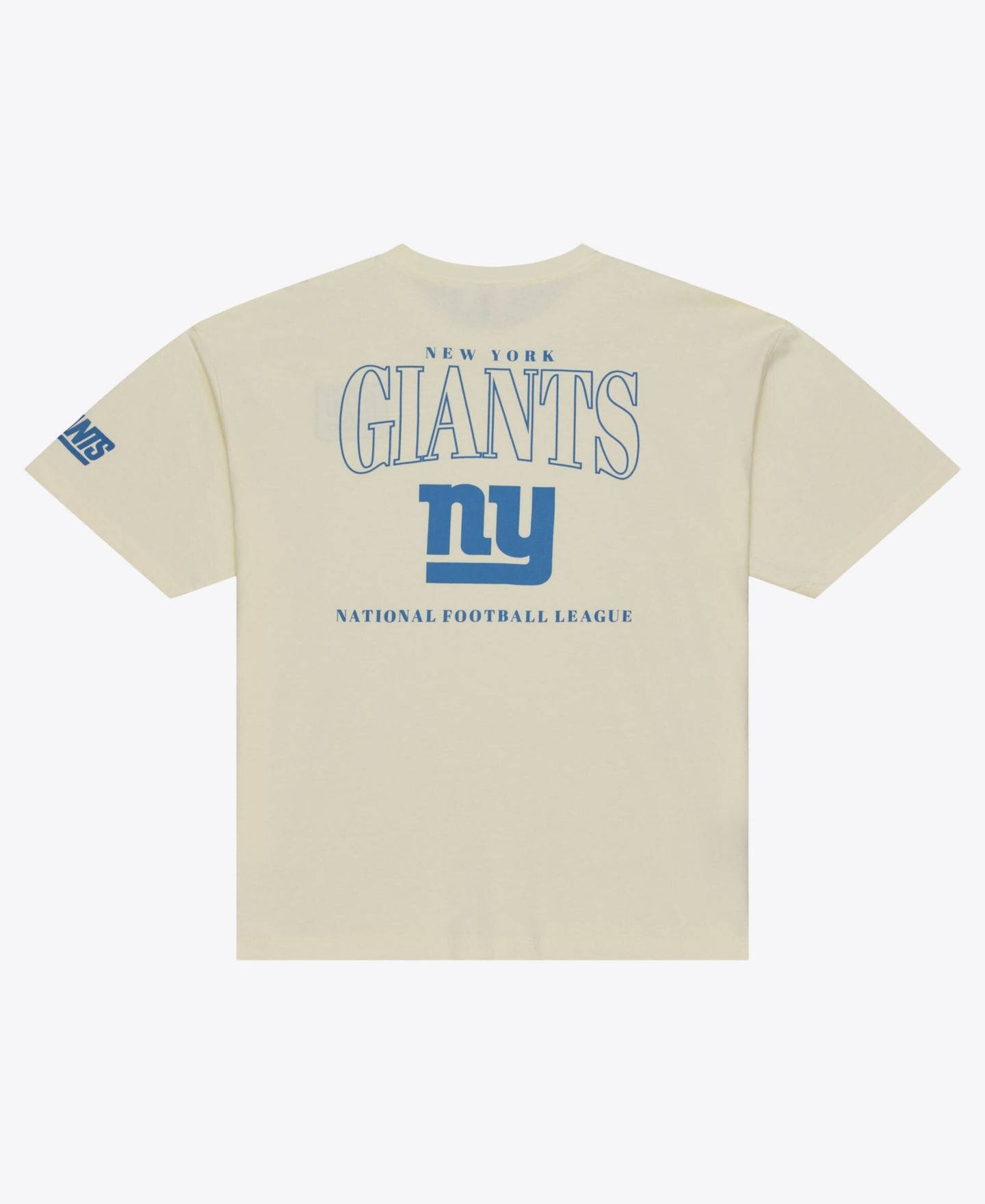 Мужская футболка Mitchell & Ness Cream New York Giants Oversized Heritage Hues — фото 3