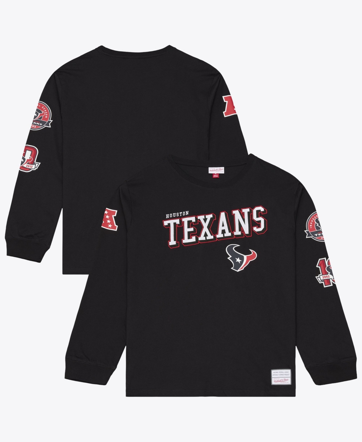 Mitchell & Ness Men's Black Houston Texans Training Camp Long-Sleeve T-Shirt - Black