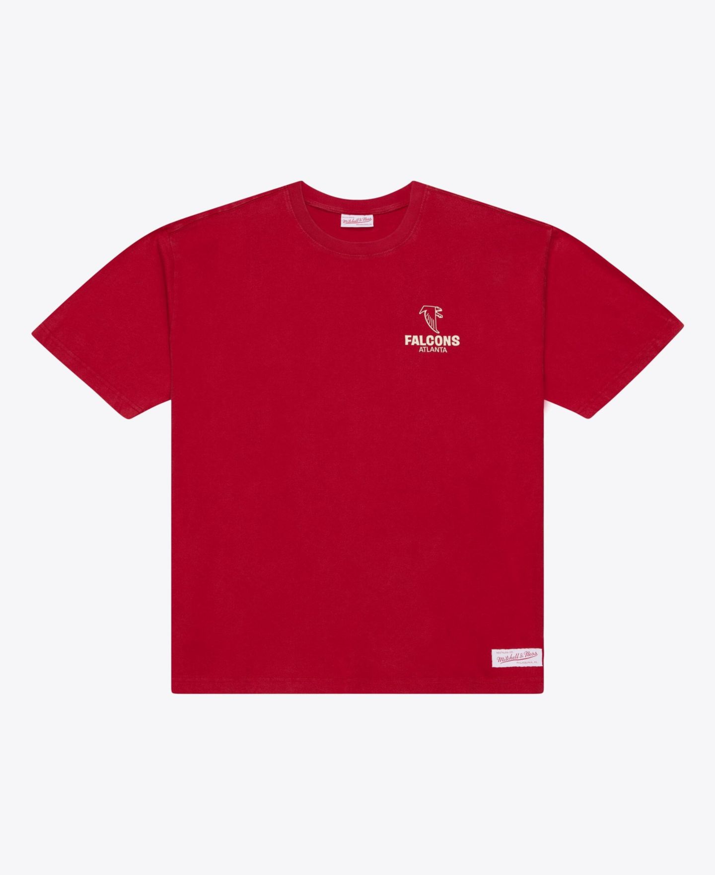 Мужская футболка Mitchell & Ness Mitchell Ness Red Atlanta Falcons Core Essentials Micro Logo — фото 1