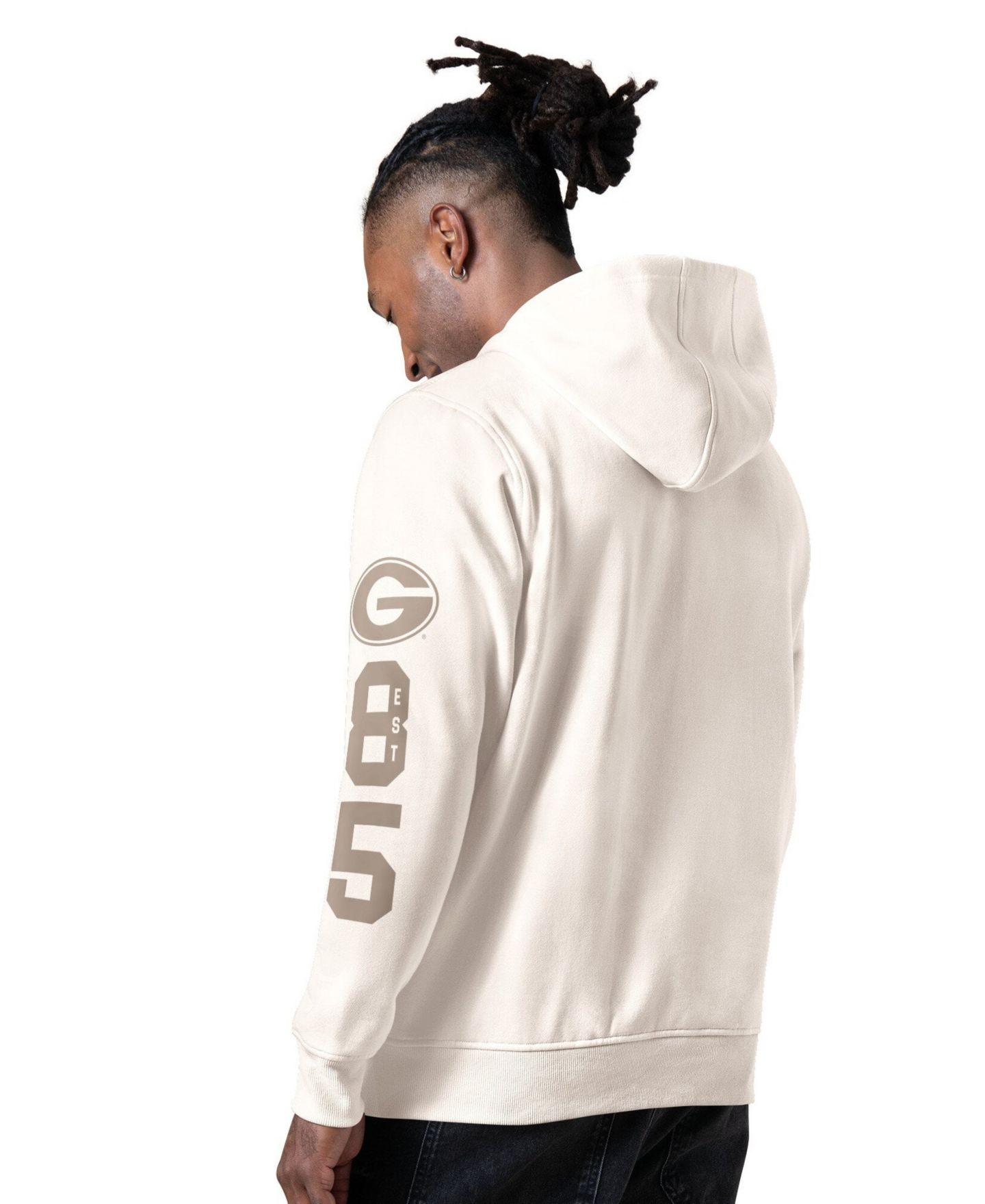 Мужское худи Starter Cream Georgia Bulldogs Locker Room — фото 3