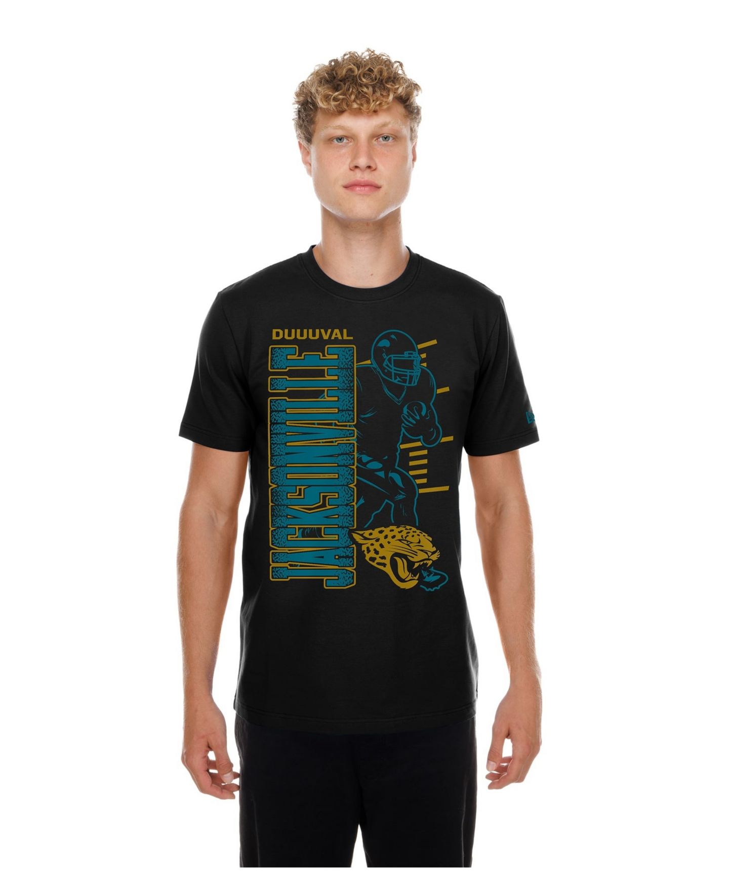 Мужская футболка New Era Black Jacksonville Jaguars Training Camp — фото 1