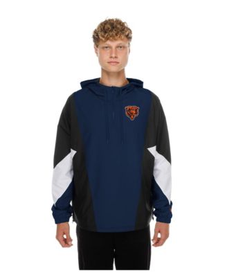 Men's Navy Chicago Bears Quarter-Zip Windbreaker Jacket