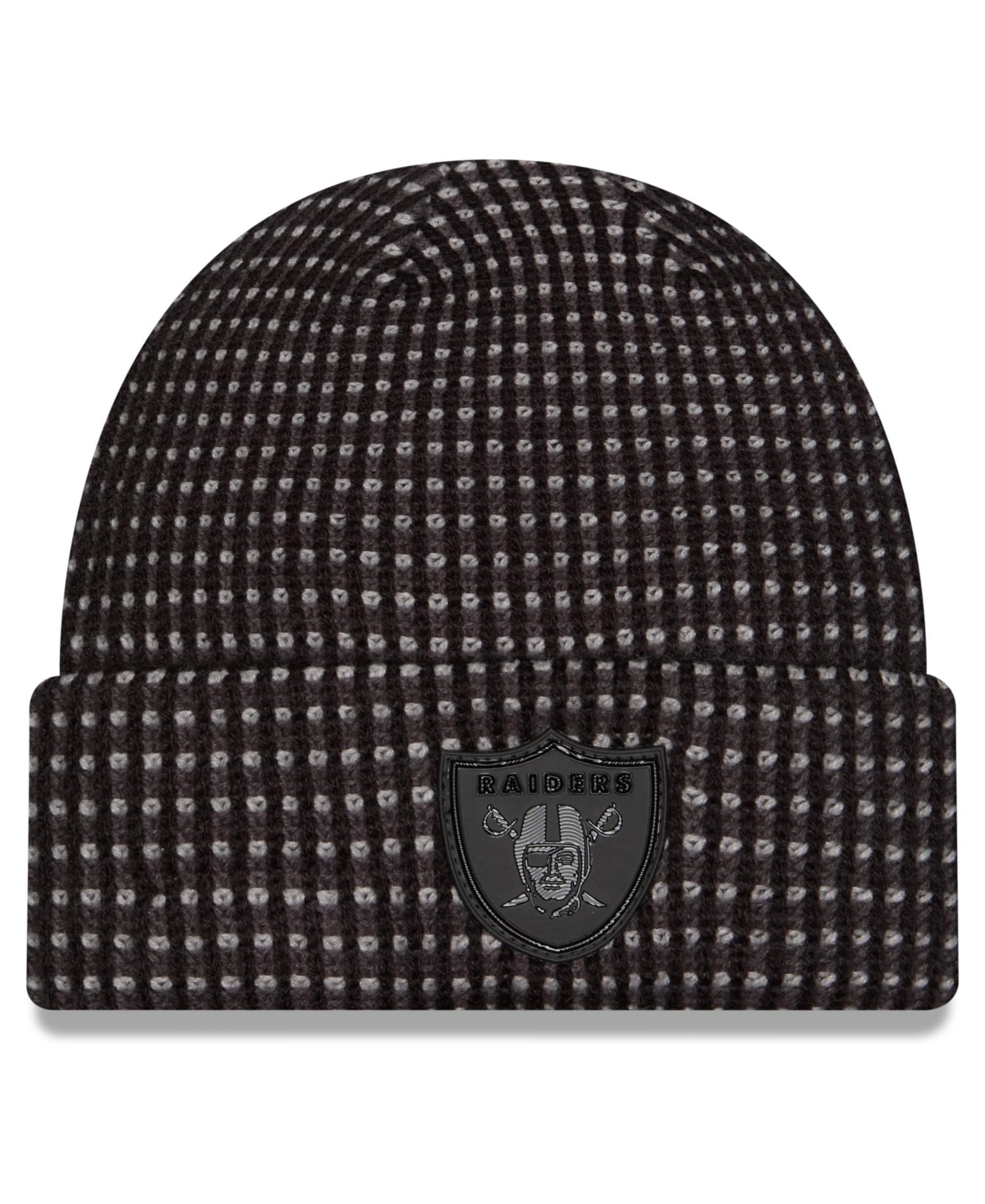 New Era Men's Black Las Vegas Raiders 2026 Sideline Cold Weather Cuffed Knit Hat - Black