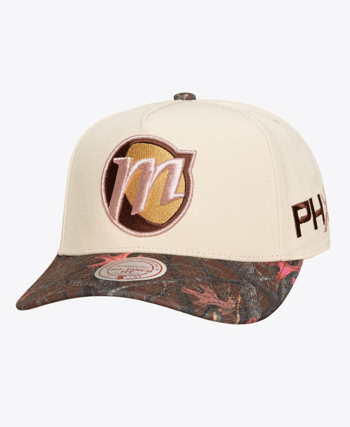 Mitchell & Ness Men's and Women's Cream Phoenix Mercury Pink Pro Adjustable Hat - Cream