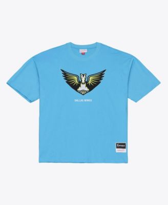 Men's Mitchell Ness Cyan Dallas Wings Logo Boxy T-Shirt