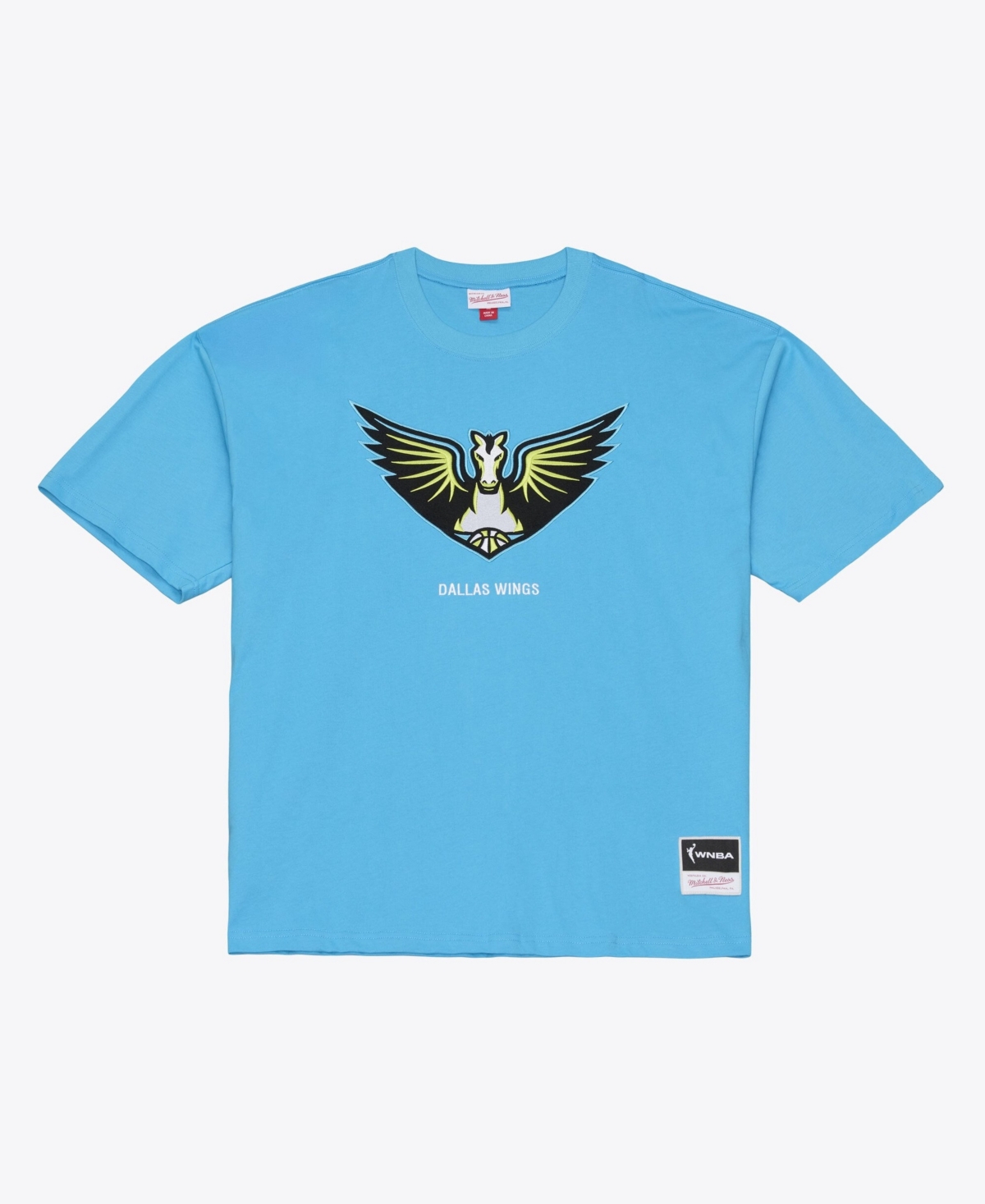 Mitchell & Ness Men's Mitchell Ness Cyan Dallas Wings Logo Boxy T-Shirt - Cyan