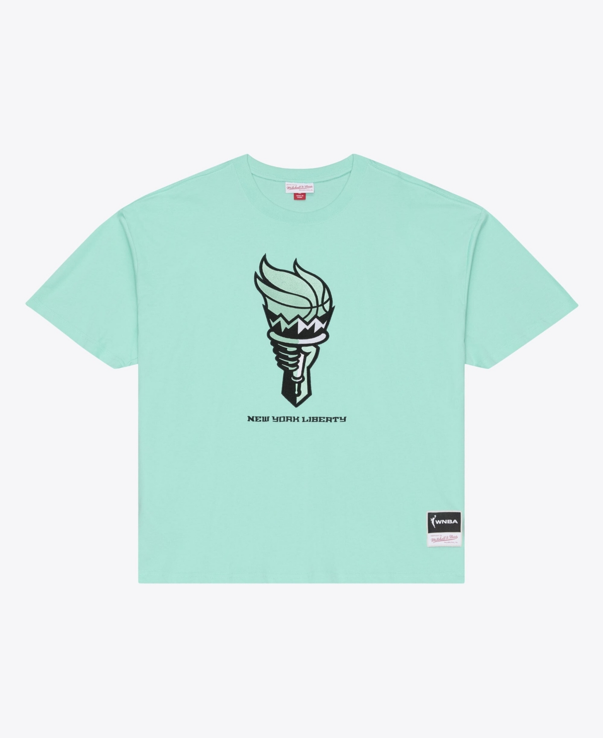 Mitchell & Ness Men's Mitchell Ness Mint New York Liberty Logo Boxy T-Shirt - Mint