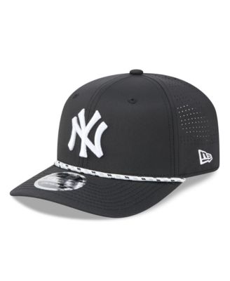 Men's Black New York Yankees Vented 9SEVENTY Rope Adjustable Hat