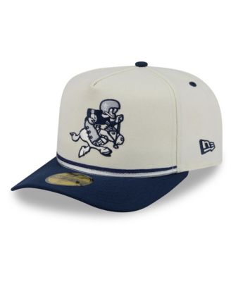Men's Cream Dallas Cowboys Vintage A-Frame 59FIFTY Fitted Hat