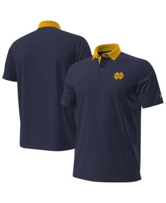 Men's Navy Notre Dame Fighting Irish 2026 Sideline Playoff Novelty Polo Shirt