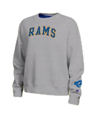 Los Angeles Rams Women's Contrast Lined Heather Gray Sweatshirt
