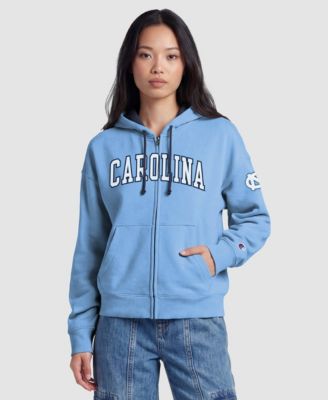 Women's Carolina Blue North Carolina Tar Heels Arch Full-Zip Fleece Hoodie