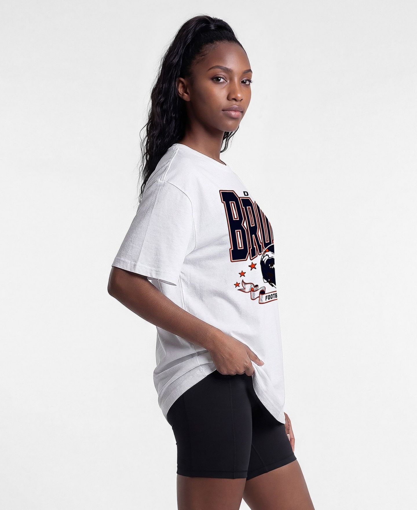 Женская футболка Champion White Denver Broncos Oversized — фото 4