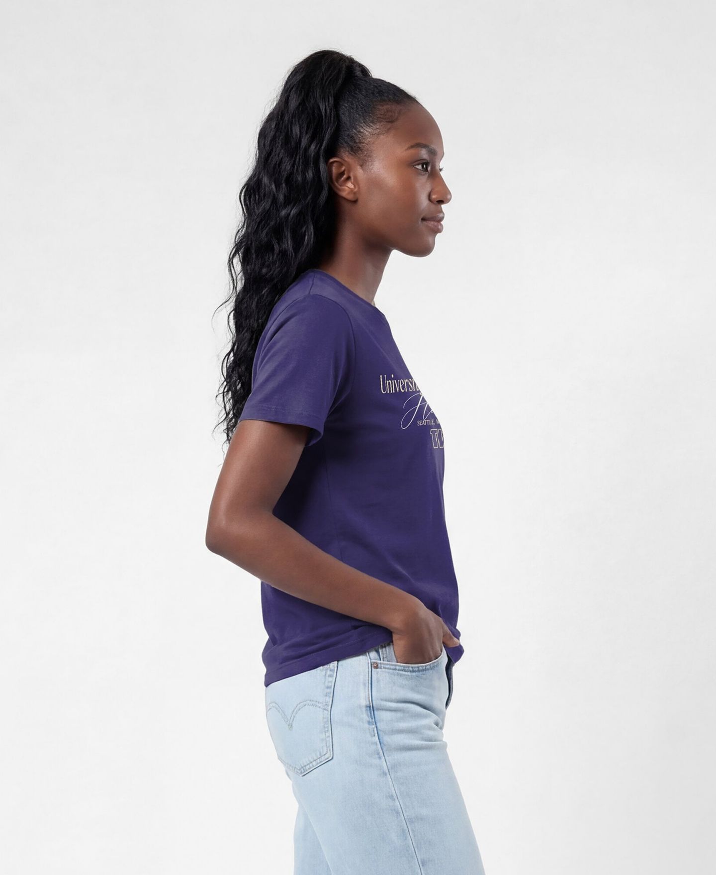 Женская футболка Champion Purple Washington Huskies Lifestyle — фото 4