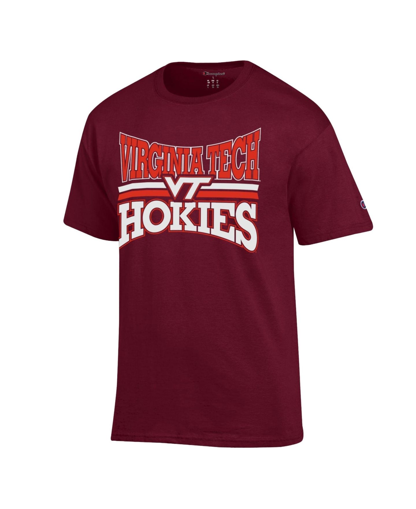 Мужская футболка Champion Maroon Virginia Tech Hokies Team Zoom — фото 2
