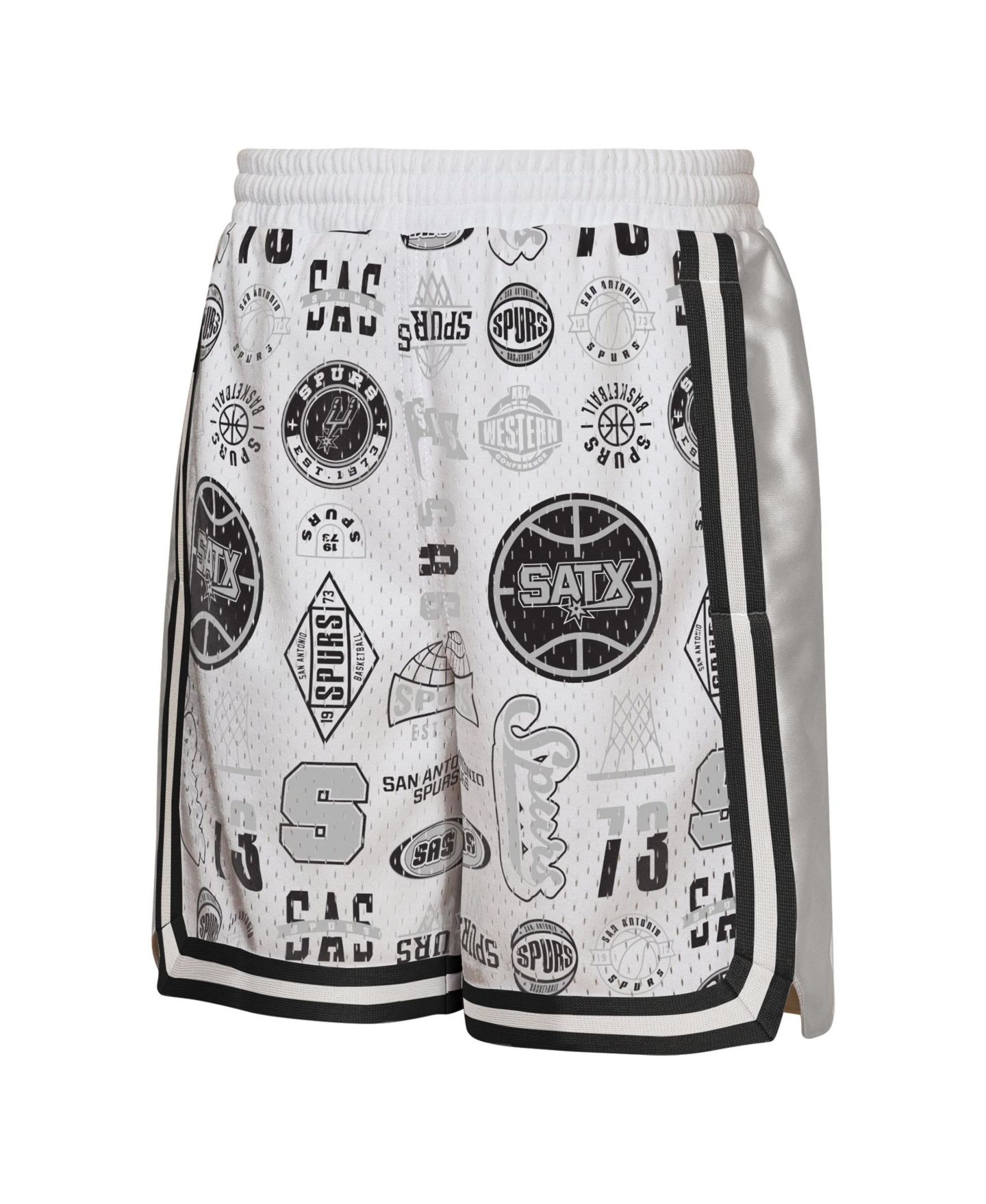 Детские шорты Outerstuff White San Antonio Spurs Ball Hog Dazzle Basketball — фото 2