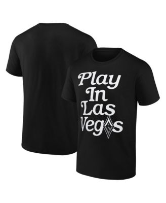 Men's and Women's Black Las Vegas Aces Play In T-Shirt