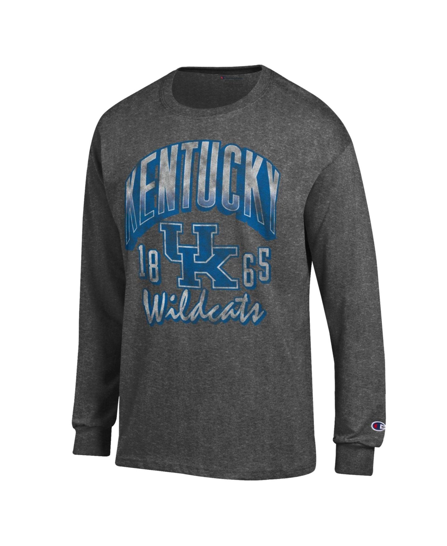 Мужская футболка Champion Heather Charcoal Kentucky Wildcats Bold Long-Sleeve — фото 2