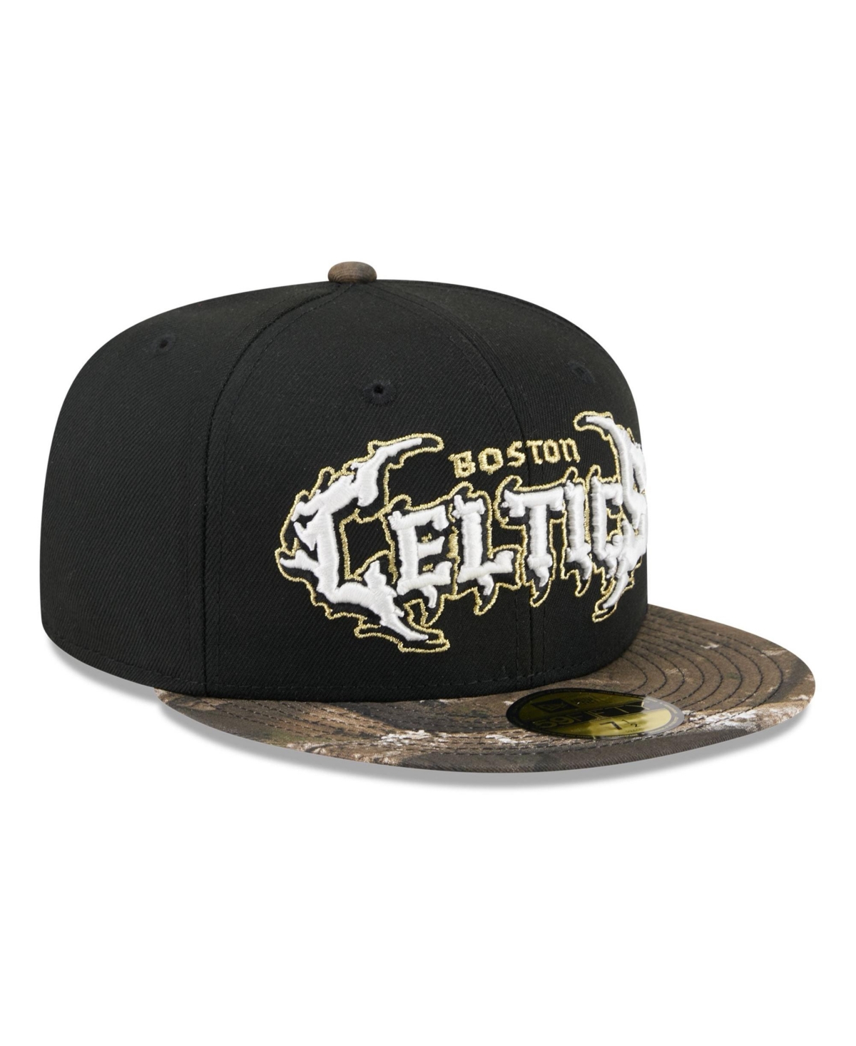 New Era Men's Black Boston Celtics Thrilla 59FIFTY Fitted Hat - Black