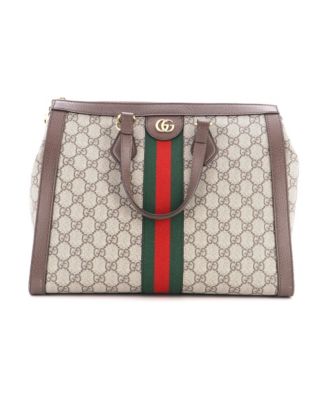 Medium Ophidia Top Handle Tote GG Coated Canvas