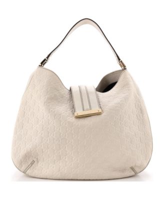 Medium New Ladies Web Hobo Guccissima Leather
