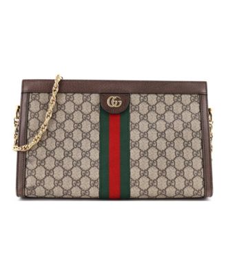 Medium Ophidia Chain Shoulder Bag GG Coated Canvas
