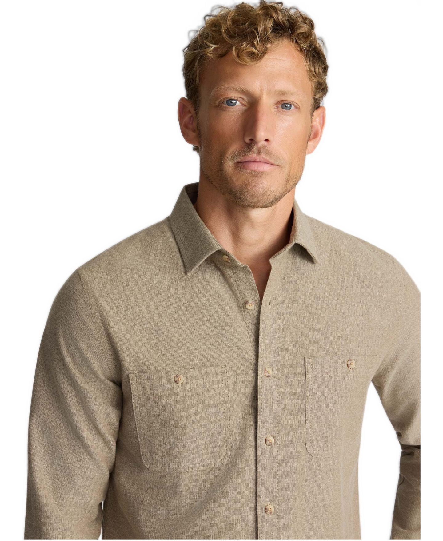 Мужская рубашка UNTUCKit Regular Fit Flannel Hemsworth, цвет: Тёмный коричневый — фото 3