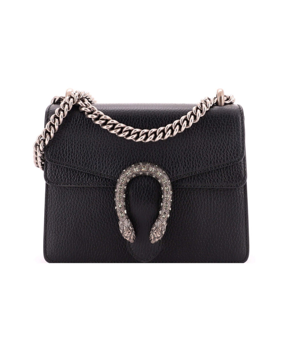Pre-Owned Gucci Mini Dionysus Bag Leather - Black