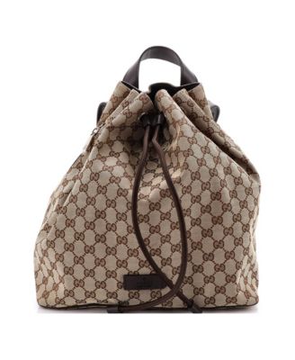 Medium Drawstring Backpack GG Canvas
