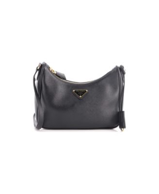 Mini Re-Edition Hobo Saffiano Leather