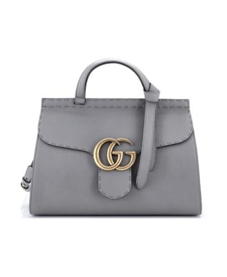 Small GG Marmont Top Handle Bag Leather