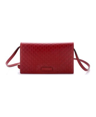 Wallet on Strap Microguccissima Leather