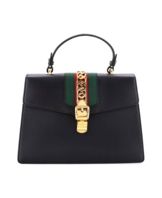 Medium Sylvie Top Handle Bag Leather