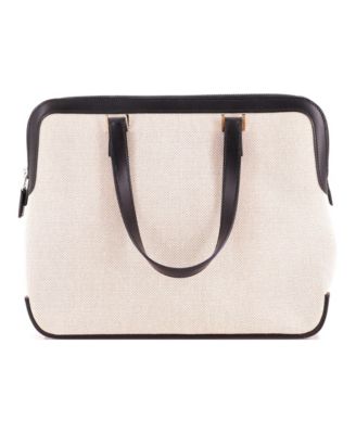 Pre-Owned  Hermes Escapada Handbag Toile with Leather