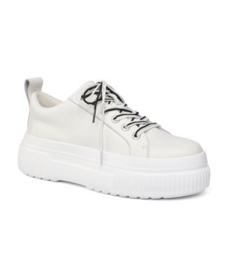 Women's West Platform Memory Foam Leather Sneakers