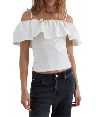 Women's Bardot Ruffle Top