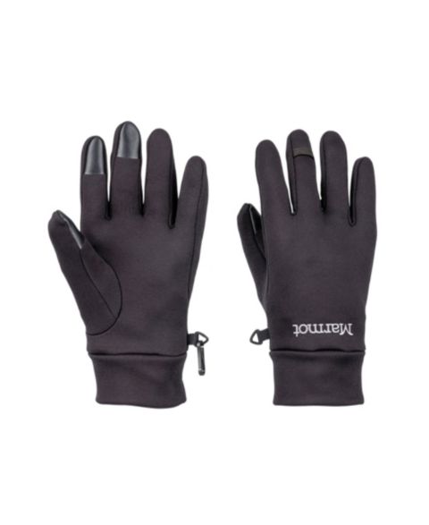 Мужские перчатки Marmot Power Stretch Connect Touchscreen-Compatible Winter, цвет: Чёрный