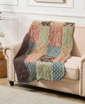 Hazel Patchwork Print Throw, 50" x 60"