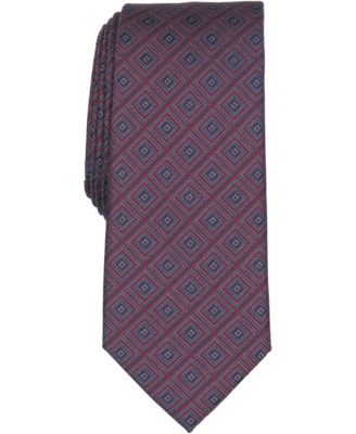 Men's Slate Geometric Slim Tie