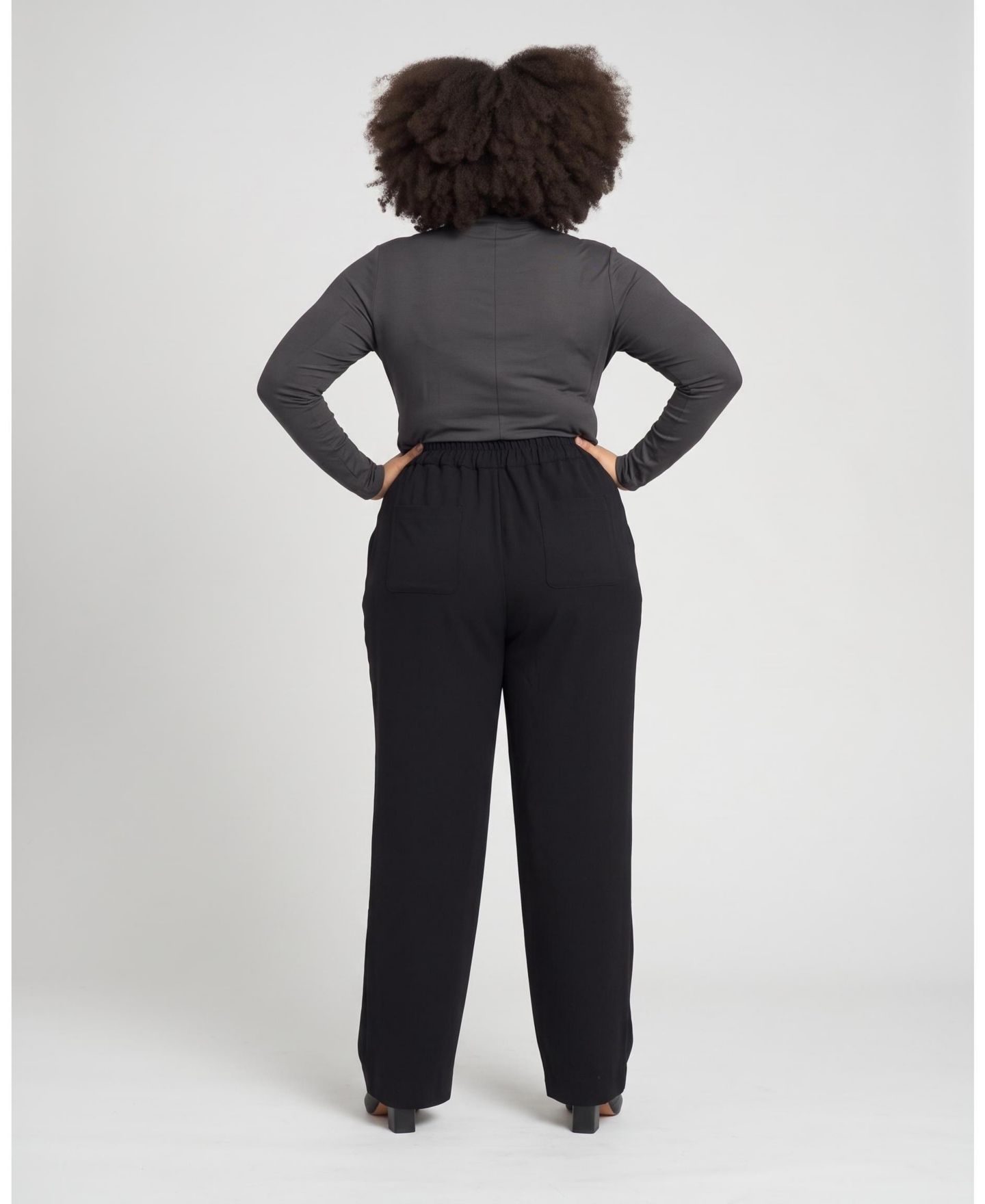 Женские брюки Universal Standard Plus Size All Day Easy, цвет: Чёрный — фото 5