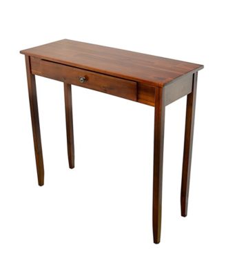 32" Rectangle Wood Console Table with Drawer