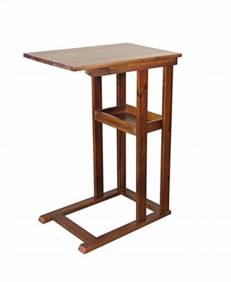 19" Wood Table with Storage Tray