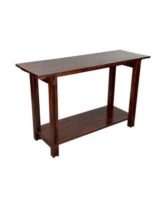 42.5" Rectangle Wood Console Table with Shelf