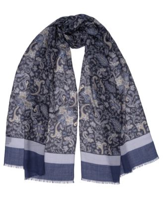 Pavese Paisley-Print Wool Scarf