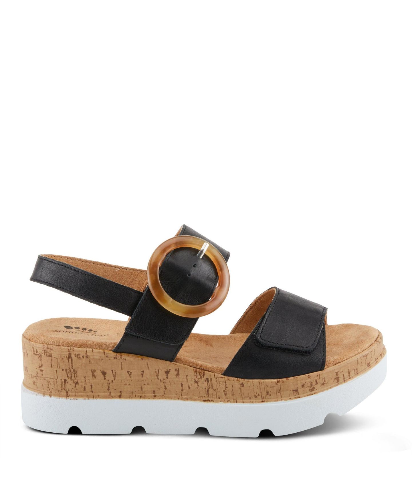 Женские сандалии Spring Step Abarah Platform with Cushioned Insole, цвет: Чёрный — фото 5
