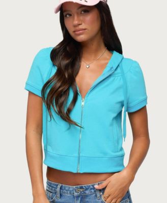 Women's Daisi Short Sleeve Hoodie Top